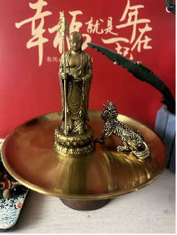 黄铜地臧随身佛