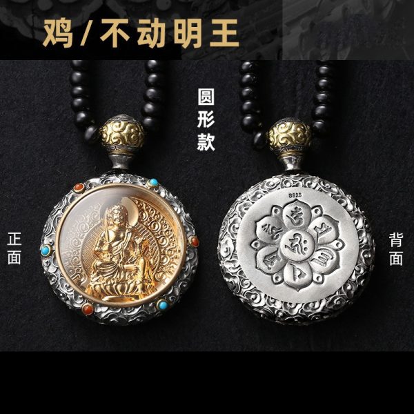 本命佛吊墜佛牌鍍24k黃金項鍊