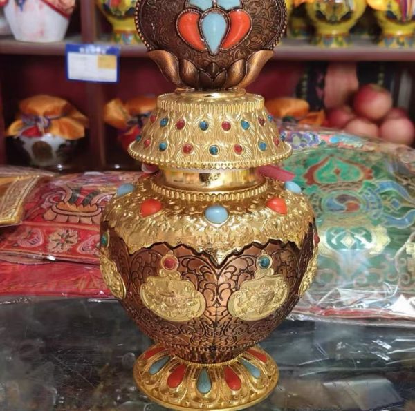 龙王宝瓶八吉祥/藏财神摩尼宝宝瓶