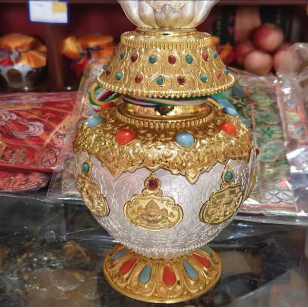 龙王宝瓶八吉祥/藏财神摩尼宝宝瓶