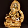 2 黄财神藏传密宗摆件尼泊尔手工鎏金供佛藏巴拉