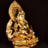 3 黄财神藏传密宗摆件尼泊尔手工鎏金供佛藏巴拉