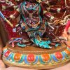 马头明王/马头金刚/旦真/旦增/15cm红铜彩绘藏传佛堂供奉佛像摆件