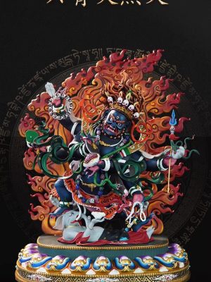 O1CN01GHkvbz1fhuhzab4XY_!!2215835774039 尼泊尔西藏工艺 藏传密宗彩绘六臂大黑天玛哈噶啦财神