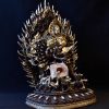 大威德金刚双身护法像尼泊尔紫铜雕刻藏传密宗
