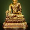 O1CN01KOgTmU1LC2khE7VZn_!!152211262 藏传全鎏金《药师佛》宝石镶嵌精工铜雕铜佛像