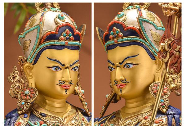 O1CN01fXKezJ1FERAxVuDT4_!!2200747190455 释迦族工艺纯手工彩绘莲花生大士佛像密宗莲师