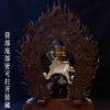 大威德金刚双身护法像尼泊尔紫铜雕刻藏传密宗