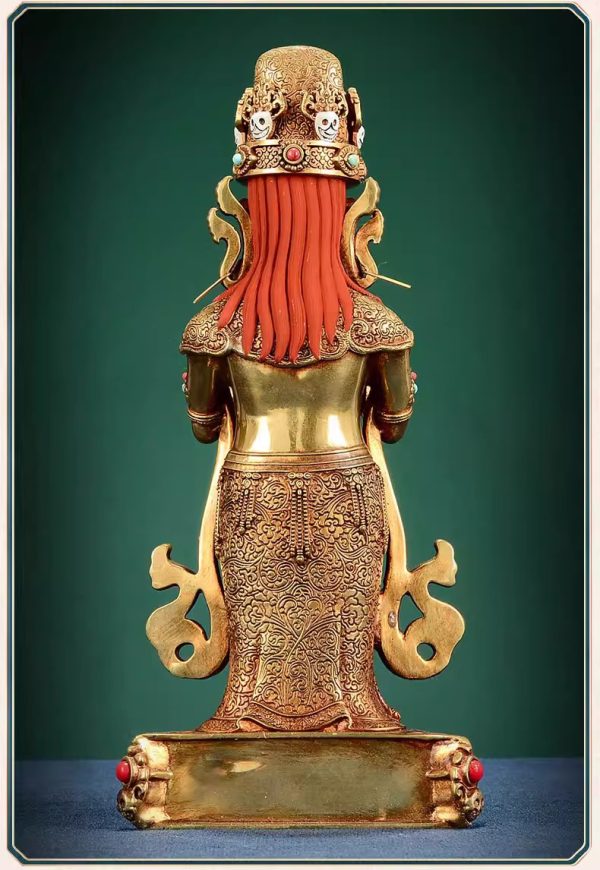 O1CN01hc4SUC1LC2dkX9JWf_!!152211262 《扎基拉姆》全鎏金雕花宝石镶嵌女财神室内家用铜佛像