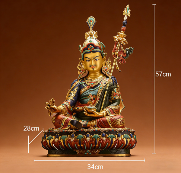 马头明王与大黑天的关系 释迦族工艺纯手工彩绘莲花生大士佛像密宗莲师